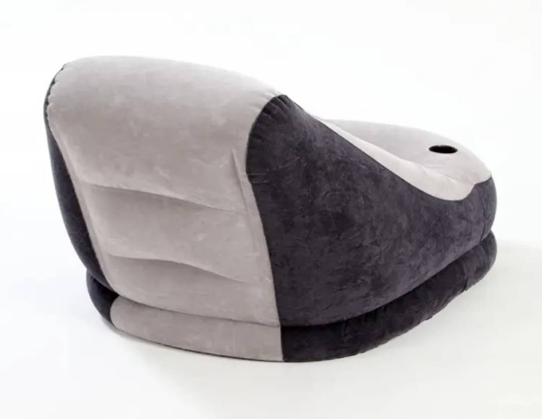 Fauteuil Gonflable Confort Luxe avec Repose-Pieds – Idéal Maison &amp; Détente