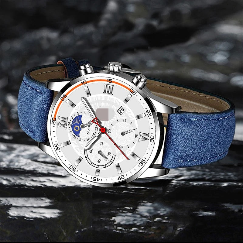 2024 Offre Spéciale montres en cuir homme affaires Quartz montre-bracelet de luxe hommes décontracté horloge montre