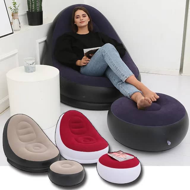 Fauteuil Et Pouf Gonflable - Confortable