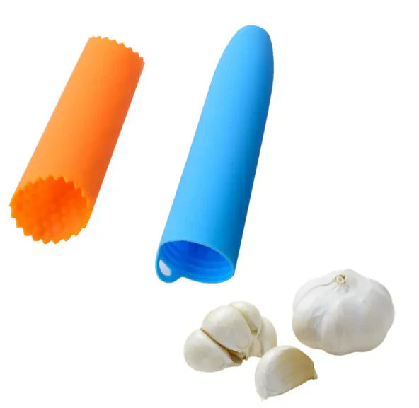 Éplucheur d'Ail en Silicone - Le Compagnon Indispensable de Votre Cuisine ! PACK DE 03